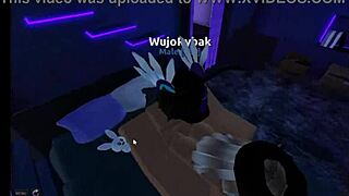horny roblox boy dives into wild anal action with a busty teen temptress