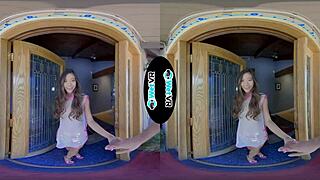 Hey, check out this virtual reality massage turning into intense fuck with Asian Vina Sky