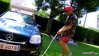 Skinny Mature Soraya With Long Pussy Lips Seduces to Rough Hardcore Fuck