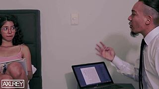 hey bratty latina student, you need discipline so take my monster cock in your tight teen pussy for orgasm