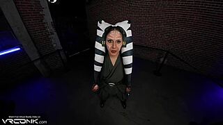 vr conk ahsoka from star wars blows and rides anakins huge cock in cosplay parody pt 1