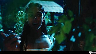 I feel so turned on freezing time to suck coco bae tits in this lesbian fetish prank with latina brunette