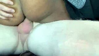 Ebony Wife's Secret Interracial Affair With White Cock In Car