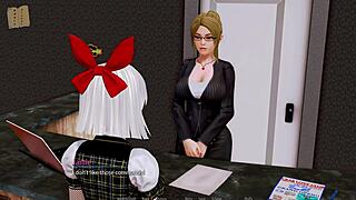 Harem hotel unfolds in episode 34 with intriguing hotel games and unfolding adventures.