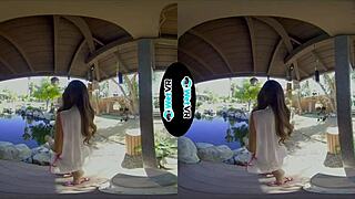 Hey, check out this virtual reality massage turning into intense fuck with Asian Vina Sky