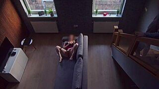 Why did my roommate catch me masturbating and watch as I keep going?