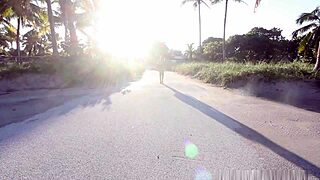 I Catch Sexy Ebony Girl Sucking Huge Cock In Public Bathroom For Outdoor Fun