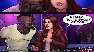 African Comic Featuring Kardashian Cheating With BBC Interracial Gangbang And Angry Wife Catching Lipstick On Dick