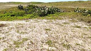 Outdoor adventure with deep blowjob and hot action.