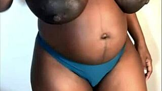 Come suck this pregnant ebony babe's wet pussy and fuck her huge tits hard!