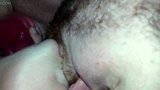 Oh baby, let's double penetrate your tight pussy with this dildo while I watch you suck it deep.