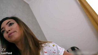 Oh yeah, let's film this creampie sex tape with my tiny latina hotwife Frida Sante – she's riding me passionately!