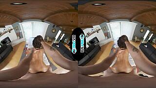 Hey, check out this virtual reality massage turning into intense fuck with Asian Vina Sky