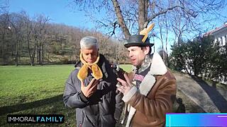 check out mia trejsi in double vaginal easter foursome with hot redhead katy rose 🔥🐰