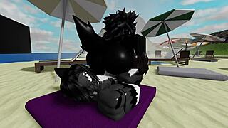 oh god having this intense rough sex at the beach with scp-1471 mal0 in roblox feels so wild