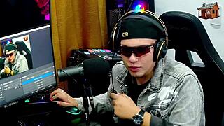 Binho Ted Brings Two Hot Babes to Podcast Stripping Them Naked for Sexy Fun