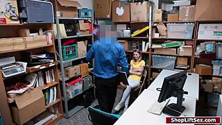 teen shoplifter got fucked and then let go