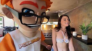 why is ruby riding that big cock so wildly in this anal creampie casting?