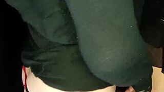 Oh wow, watch this crossdresser dominate and pound that hot brunette's tight ass with intense passion and raw energy - you won't believe the screams of pleasure!