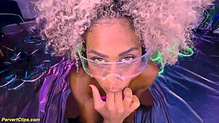 Flexible ebony babe with big clit gets rough fisted and destroyed!