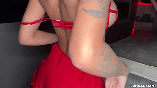 threesome with two favorite latina sluts bodybuilder milf and petite brunette in lingerie ass worship