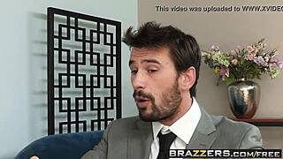 Brazzers series features Diana Prince and Manuel Ferrara in a hooker scenario with boobs focus