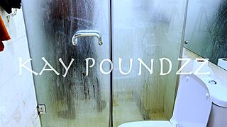 Monster Cock Pounds Big Ass in Shower with Deepthroat Blowjob and Doggystyle Fucking for Amateur Couple