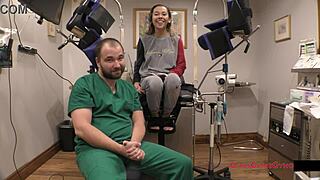 Uh this exam's just a formality right? kalani luana gets fingered in latex gloves backstage.