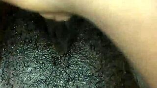 What Happens When a Sexy Black Babe Fingers Her Wet Pussy in Late Night Solo Masturbation Session?