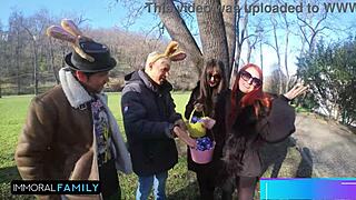 check out mia trejsi in double vaginal easter foursome with hot redhead katy rose 🔥🐰