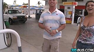 Why does pornstar Charlie Chase dive into wild public orgy with blowjobs and hardcore group action on the bus