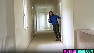 Brunette and redhead swap partners for group fucking