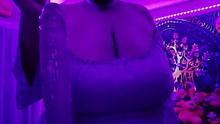 Hey, you ready to worship this chubby bbw with her huge tits and big black cock?