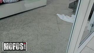 i uh put on lingerie and high heels then slide panties aside to ride big cock