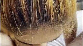 Oh man, i just throat this huge cock from the producer at my latina casting... its so bigg!