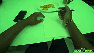 eden west sucks stepfather jonathan jordan's big cock until he cums on her face