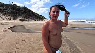 Why Let This BBW Suck And Jerk Off A Monster Cock On The Beach For A Public Cumshot Facial?