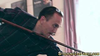 I feel so aroused watching this tattooed teen 18+ suck on that monster cock with deep passion