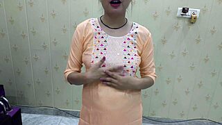 Hindi couple gets romantic as boyfriend sweetly convinces girlfriend for their first intimate time together ❤️ with loving mood and passion!