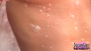 hot brunette shaves her asshole and hairless pussy in an outdoor shower for solo fun