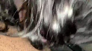 Oh man, that good sloppy head from a massive black cock just feels so amazin'...