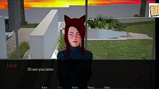 my new adventure 61 😏 with brunette milf riding big cock in homemade cowgirl game