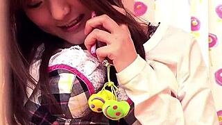 Petite Japanese Girl Caught Masturbating Leads to First Blowjob