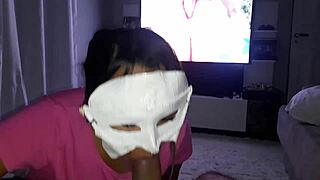 she told him to sit back while she sucked his monster cock deeply, then it turned into wild anal with the fuck doll as the amateur whore gaped wide.