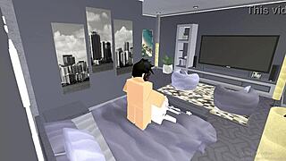 Average Roblox condo experience features tits and ass in wild sex