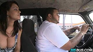 Why does pornstar Charlie Chase dive into wild public orgy with blowjobs and hardcore group action on the bus