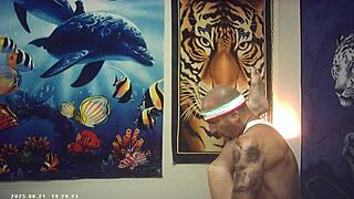 Behind The Scenes Asian Babe Vs Italian Pound Machine Pornstar With Nerdy Glasses And Gloves