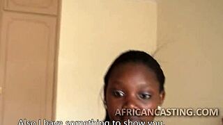 African 18yo Teen Rides Cock in Amateur Anal Cowgirl with Ebony Cumshot