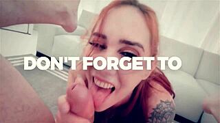 hot petite babe sloppy deepthroats huge cock balls 😍🍆💦