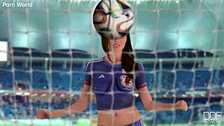 Intense raw action with natural tits and narrow ass in sneakers for Ohayoo Gozaimasu Japan thrill!